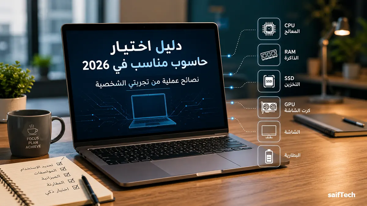 دليل اختيار حاسوب مناسب في 2026: نصائح عملية من تجربتي الشخصية
