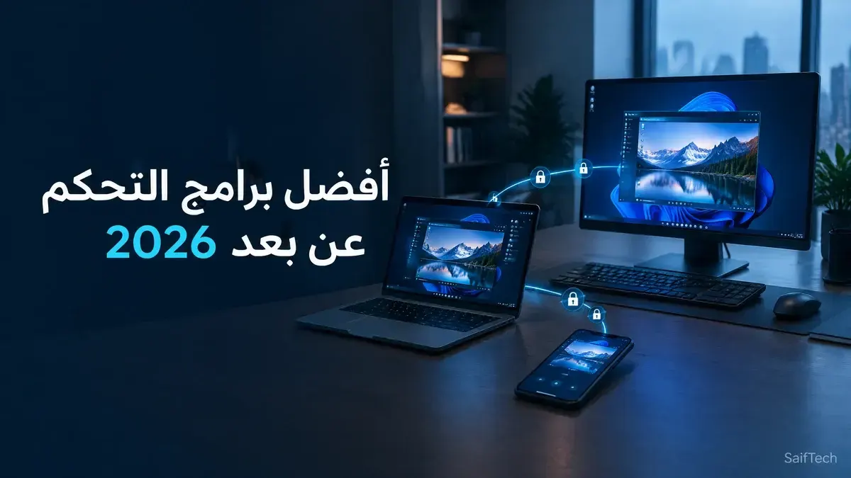 أفضل برامج التحكم عن بعد  2026 , أجهزة كمبيوتر وهاتف متصلة للتحكم عن بعد عبر الإنترنت في 2026
