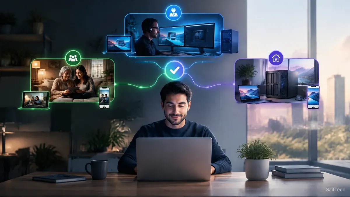 اختيار برنامج التحكم عن بعد المناسب للعمل والدعم العائلي والوصول إلى الأجهزة الشخصية
