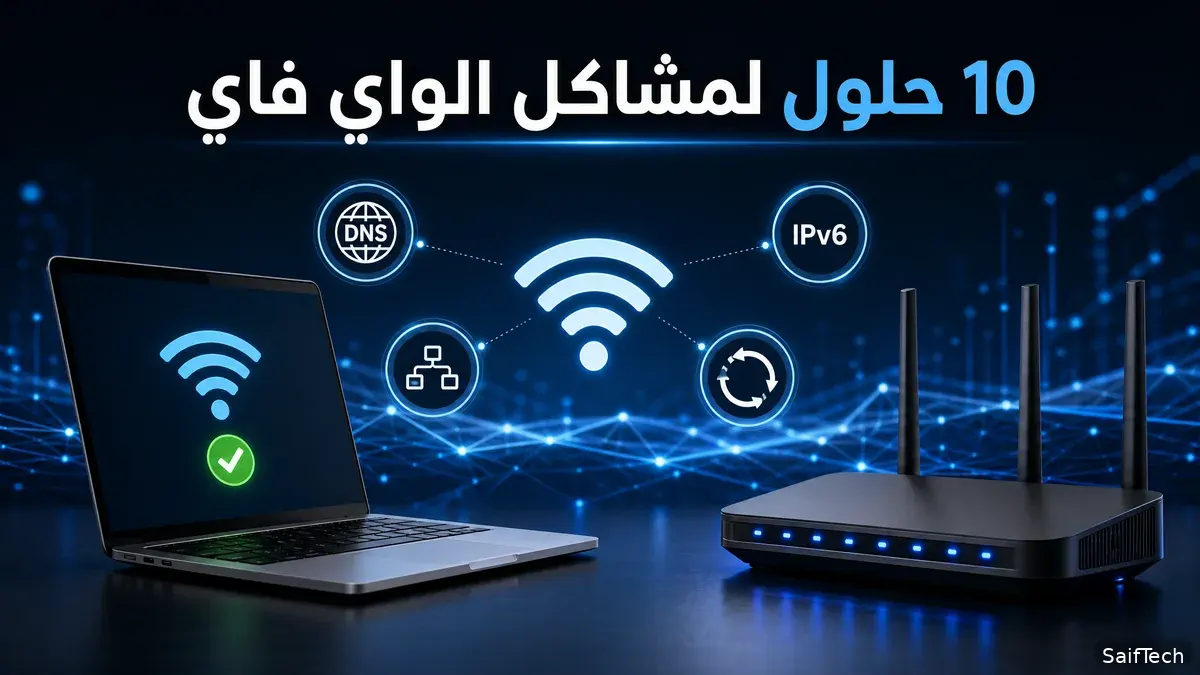 حل مشاكل الواي فاي في ويندوز 10و11: 10 حلول من الأسهل إلى الأقوى