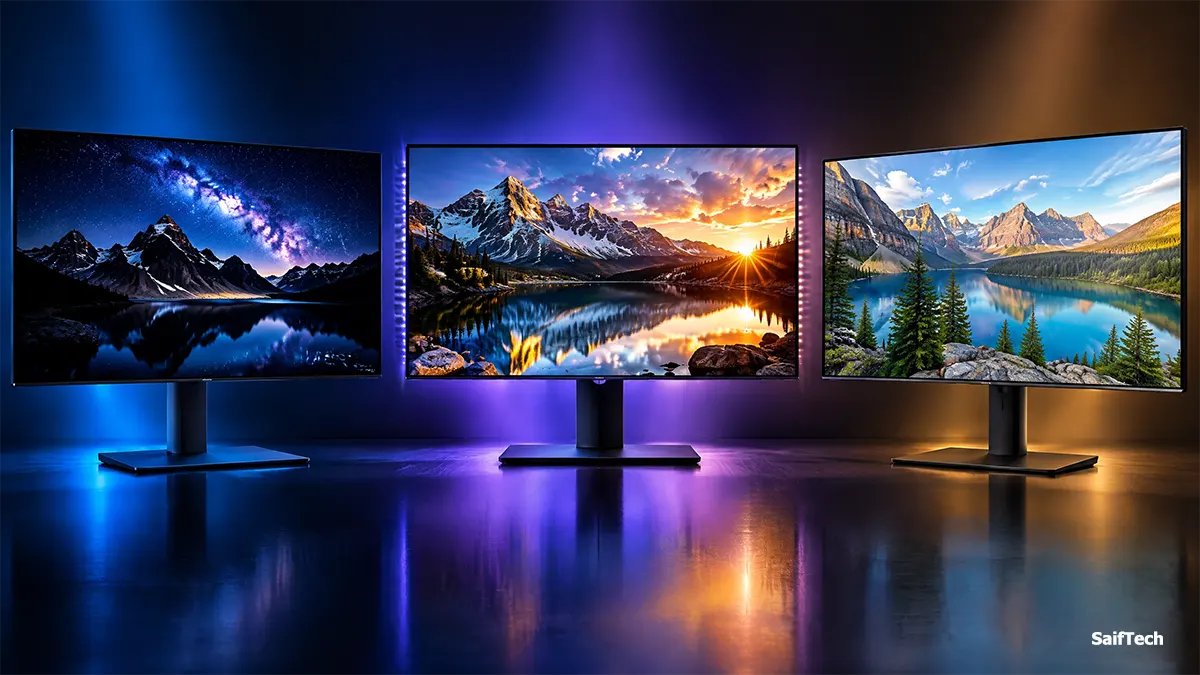 اختيار أفضل شاشة في 2026: دليل شامل للدقة وOLED وMini-LED ومعدل التحديث مقارنة تقنيات شاشات OLED وMini-LED وIPS من حيث التباين والألوان والسطوع