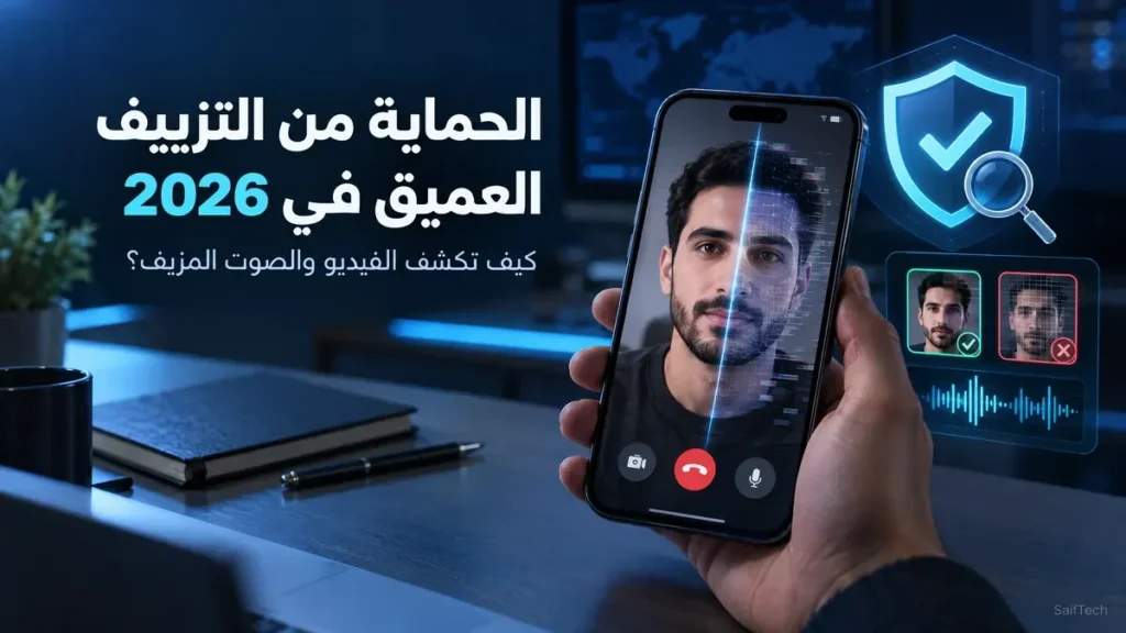 الحماية من التزييف العميق في 2026 وكشف الفيديو والصوت المزيف