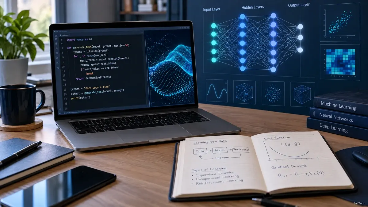 تعلم أساسيات الذكاء الاصطناعي والشبكات العصبية باستخدام Python

