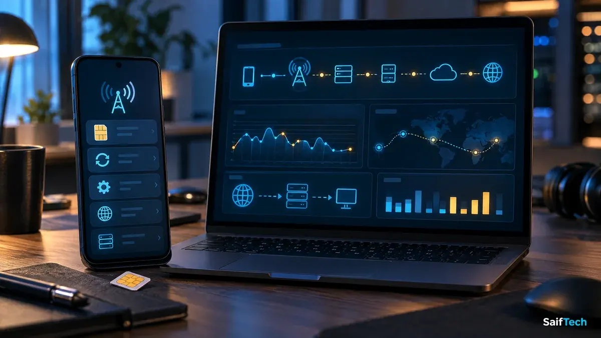 استخدام أدوات تشخيص الشبكة وإعدادات APN وDNS لفحص مشكلة بيانات الهاتف

