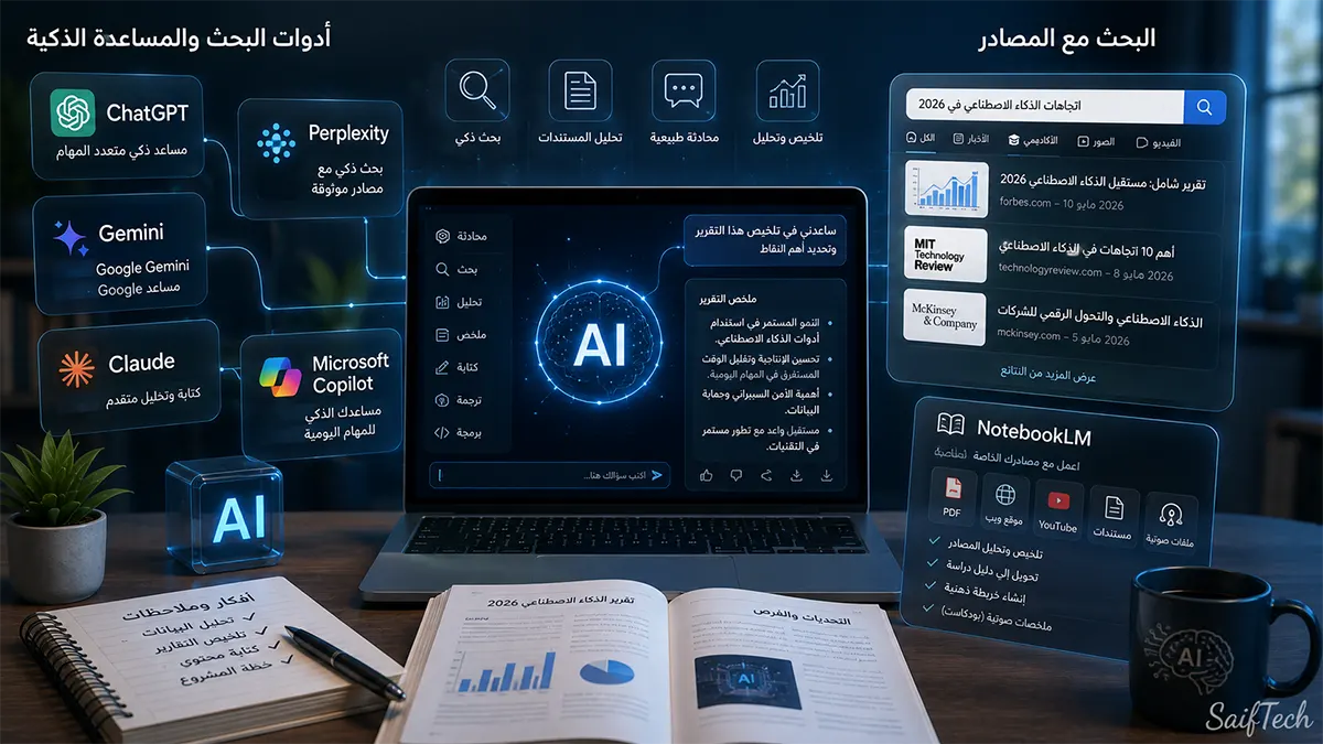أفضل أدوات الذكاء الاصطناعي في 2026: 15 أداة مجانية ومدفوعة تستحق التجربة أفضل أدوات الذكاء الاصطناعي في 2026: 15 أداة مجانية ومدفوعة تستحق التجربة