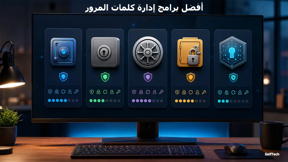أفضل برامج إدارة كلمات المرور في 2026: مقارنة عملية لاختيار الأنسب لك أفضل برامج إدارة كلمات المرور في 2026: مقارنة عملية لاختيار الأنسب لك