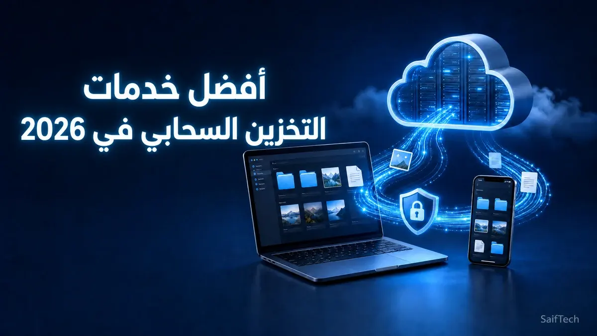 أفضل تخزين سحابي في 2026: مقارنة Google Drive وOneDrive وDropbox وiCloud